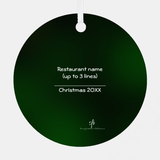 Ornement En Métal Pizza Margherita W/O Ananas Noël (Verso)