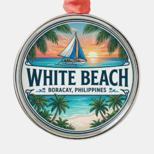 Ornement En Métal Plage Blanche Philippines