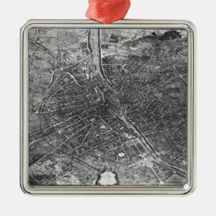 Ornement En Métal Plan de Paris, connu sous le nom de 'Plan de