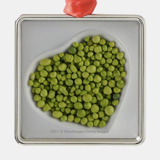 Ornement En Métal Plan rapproché des cailloux verts dans une cuvette (Devant)