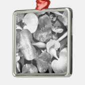 Ornement En Métal Plantes d'étang et noir et blanc (Gauche)