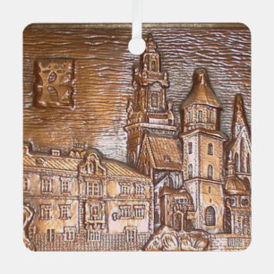 ORNEMENT EN MÉTAL PLAQUE EN CUIVRE FAITE À LA MAIN DE KRAKOW, POLOG