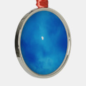 Ornement En Métal Pleine lune Bleu Clair (Droite)