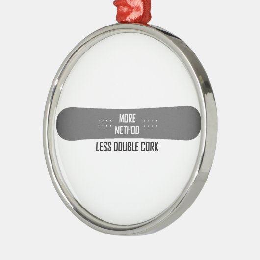 Ornement En Métal Plus de méthode Moins de double liège (Gauche)