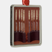 Ornement En Métal Poignées découpées de couteau montrant les (Droite)