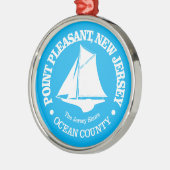 Ornement En Métal Point Pleasant NJ (sloop) (Gauche)