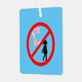 Ornement En Métal Pointe Chaussures Avertissement Ciel Bleu (Avant gauche)