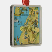 Ornement En Métal Points de bande dessinée d'intérêt sur Cape Cod (Droite)