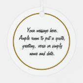 Ornement En Métal Points suisses rouges et blancs, or, ronds (Verso)