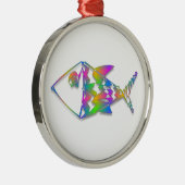 Ornement En Métal Poisson Abstrait (Droite)