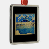 Ornement En Métal Pôle Sud vintage Antarctique (Droite)