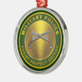 ORNEMENT EN MÉTAL POLICE MILITAIRE (Gauche)