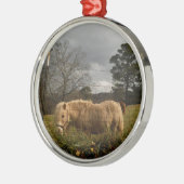 Ornement En Métal Poney miniature blond / Cheval (Gauche)