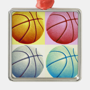 Ornement En Métal Pop Art Basket