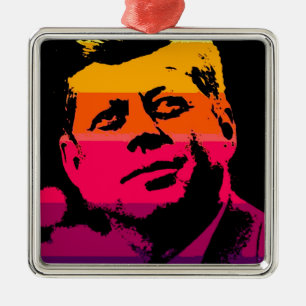 Ornement En Métal Pop Art Jack JFK John F. Kennedy