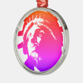 Ornement En Métal Pop Art Lady Liberty (Gauche)