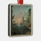 Ornement En Métal Port maritime avec l'embarquement (Droite)