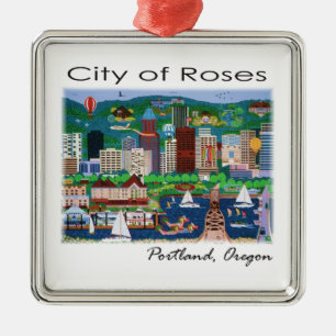 Ornement En Métal Portland~ La Ville des Roses