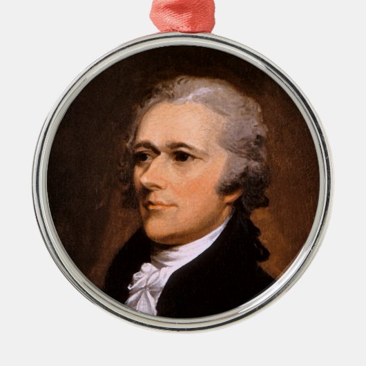 Ornement En Métal Portrait d'Alexander Hamilton par John Trumbull (Devant)