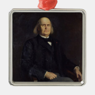 Ornement En Métal Portrait de Charles Leconte de Lisle 1885