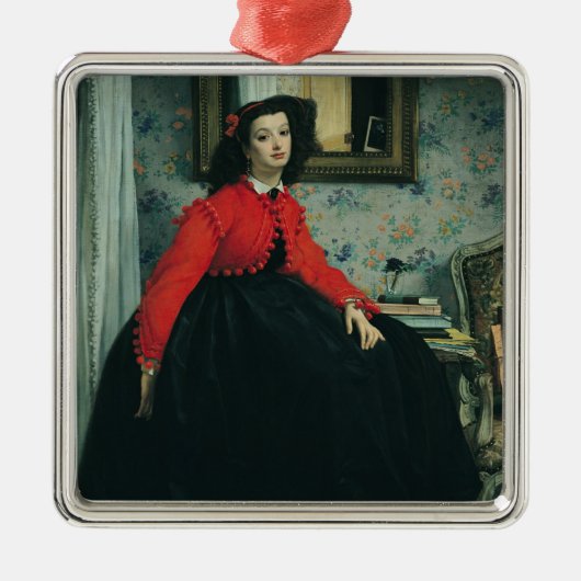 Ornement En Métal Portrait de James Tissot | de Mlle. L.L. 1864 (Devant)