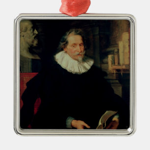 Ornement En Métal Portrait de Ludovicus Nonnius