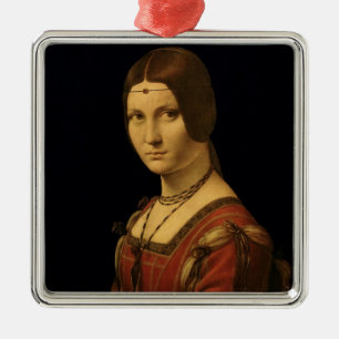 Ornement En Métal Portrait de Madame de la cour de Milan