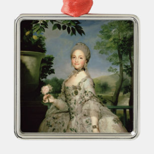Ornement En Métal Portrait de Marie-Louise de Bourbon