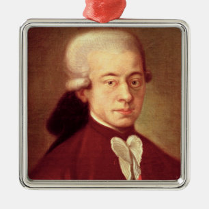 Ornement En Métal Portrait de Wolfgang Amadeus Mozart après 1770
