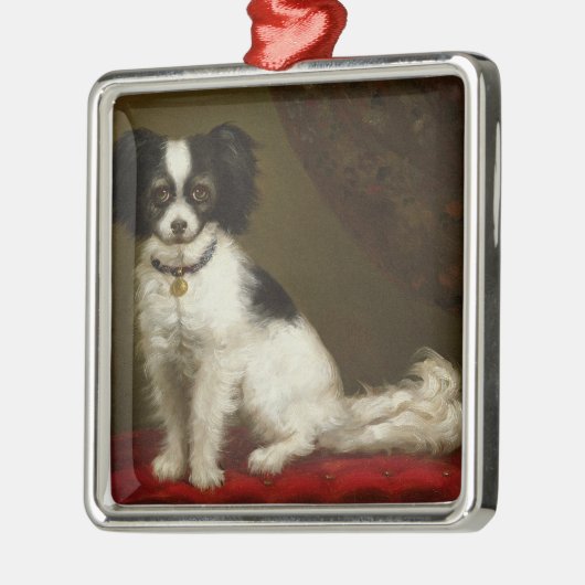 Ornement En Métal Portrait d'un épagneul (Gauche)