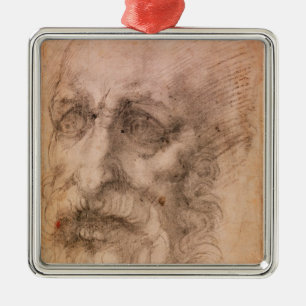 Ornement En Métal Portrait d'un homme barbu