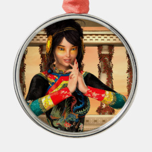 Ornement En Métal Portrait Fantastique d'Impératrice Chinoise