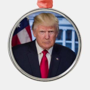 Ornement En Métal Portrait officiel présidentiel de Donald Trump