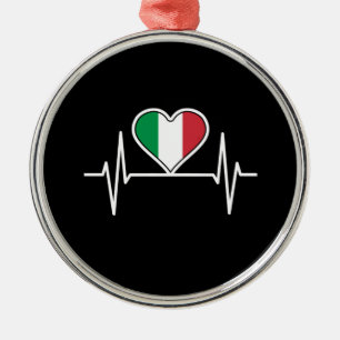 Ornement En Métal Pouls du drapeau italien