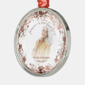 Ornement En Métal Pour toujours dans nos coeurs Photo Mémorial perso (Gauche)