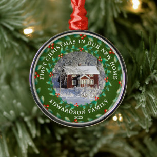 Ornement En Métal Premier Noël dans notre nouvelle maison photo de l