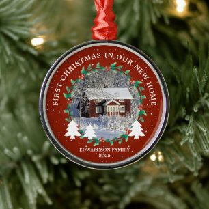 Ornement En Métal Premier Noël dans notre nouvelle maison photo de l