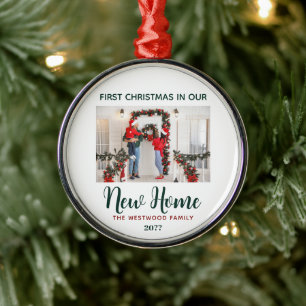 Ornement En Métal Premier Noël dans notre nouvelle maison Un souveni