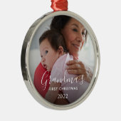 Ornement En Métal Premier Noël de grand-mère (Droite)