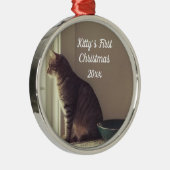 Ornement En Métal Premier Noël de Kitty (Droite)
