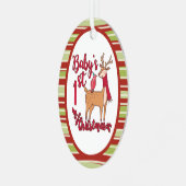 Ornement En Métal Premier Noël du bébé (Avant gauche)