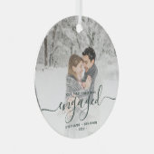 Ornement En Métal Premier Noël Engagé Photo Green Script (Avant droite)