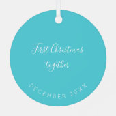 Ornement En Métal Premier Noël ensemble maman nouveau bébé photo per (Verso)