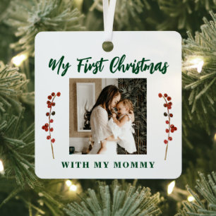 Ornement En Métal Premier Noël maman et bébé 2 photo