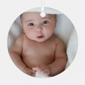 Ornement En Métal Premier Noël mignon en grands-parents (Verso)