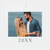 Ornement En Métal Première Noël ensemble garde-photo (Verso)