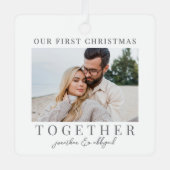 Ornement En Métal Première Noël ensemble garde-photo (Recto)