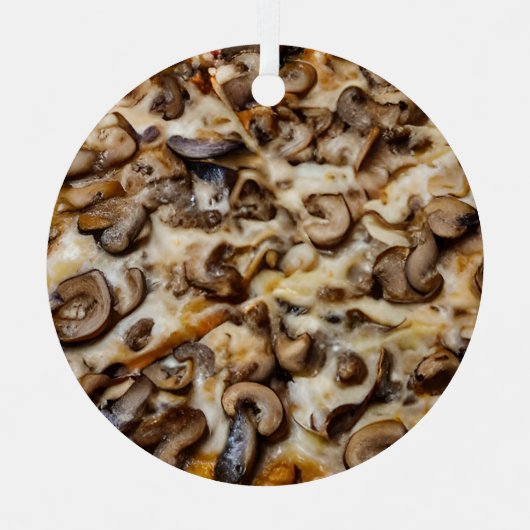 Ornement En Métal Prenez un Noël aux champignons ! Funny Champignons (Recto)