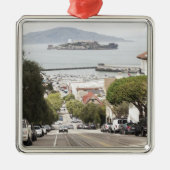 Ornement En Métal Prison d'Alcatraz vue de San Francisco (Devant)