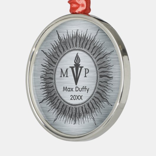 Ornement En Métal Prix de flamme MVP Sunburst modifiable MVP Metal (Gauche)